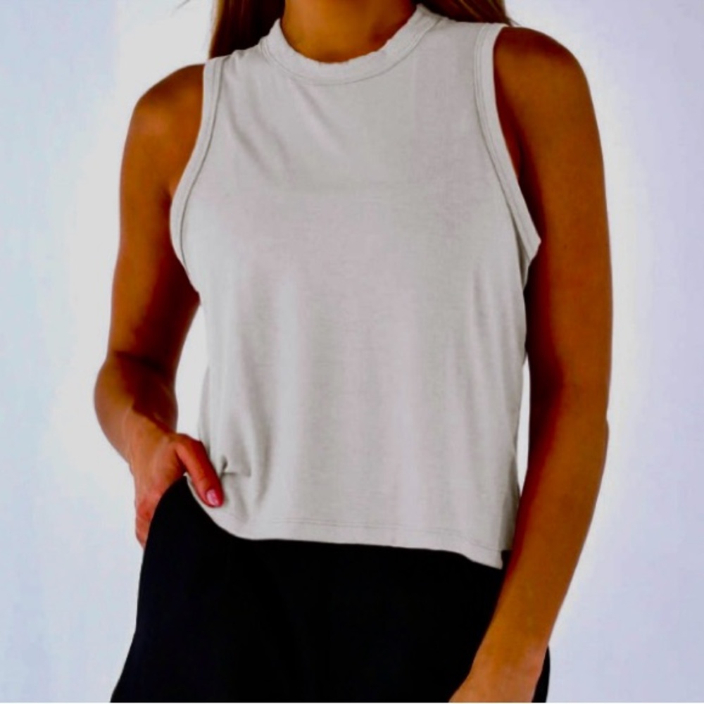 Glyder Sleeveless Crop Muscle Tee -